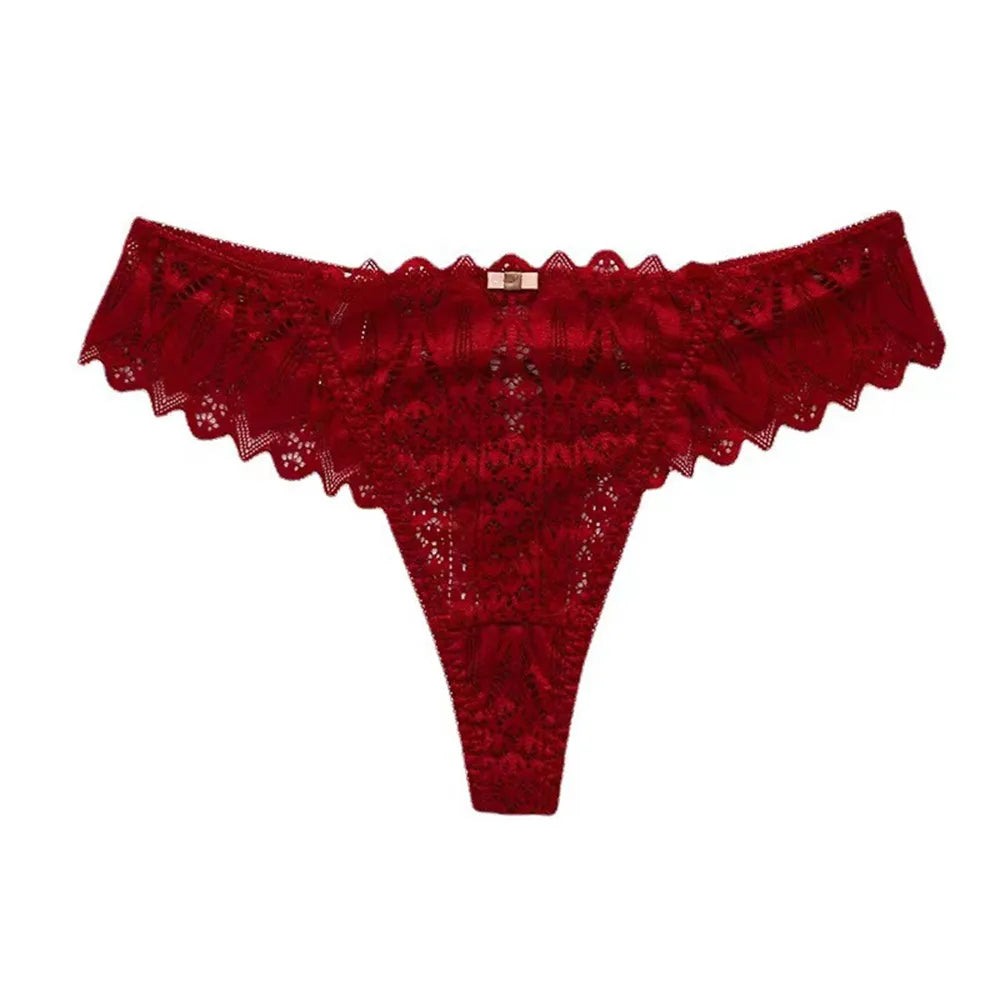 Women Lace Thongs G String Sexy Lingerie Hollow Floral XL XXL Plus Size Ladies Underwear ropa interior sexi  mujer lenceria Hot