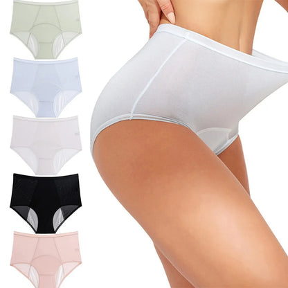 Menstruation Panties for Women High Waist Leakproof Thin Underwear Ladies Menstrual Period Breathable Hygiene Underpants