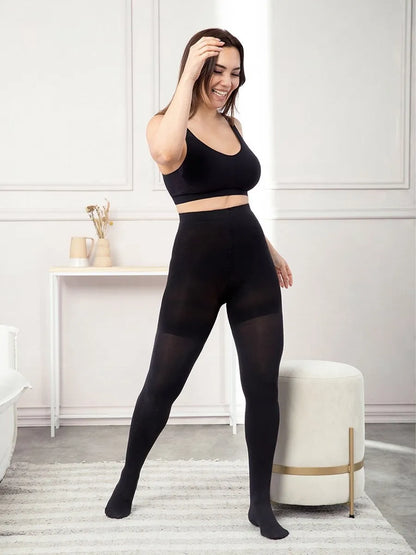 Women 40D Sexy Black Plus Size S-3XL Tights Ladies Confort Lift Hip Nylon Hosiery Pantyhose SW01