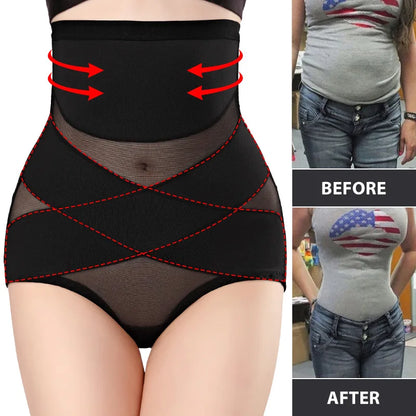 ผู้หญิงเอวสูงเทรนเนอร์กางเกงหลังคลอด Body Shaper เข็มขัดกระชับสัดส่วน Shapewear ผู้หญิง Sheath ควบคุมชุดชั้นใน Panty Butt Lifter