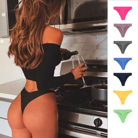 Sexy G-strings Thongs Cotton Panties  Swimsuit Thong Female Rainbow Briefs Bikini Swimming Trunks For Women Ladies Underwear