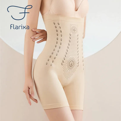 Flarixa High Waist Slimming Panties Women's Tummy Control Shorts Postpartum Shaping Underwear Butt Lift Boxer Briefs Body Shaper