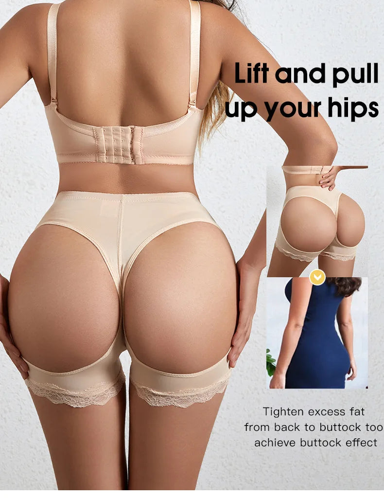 Butt Lift Body Shaper Shorts Lace Butt Lifter With Tummy Control Female Booty Lifter Panties Sexy Shapewear Underwear