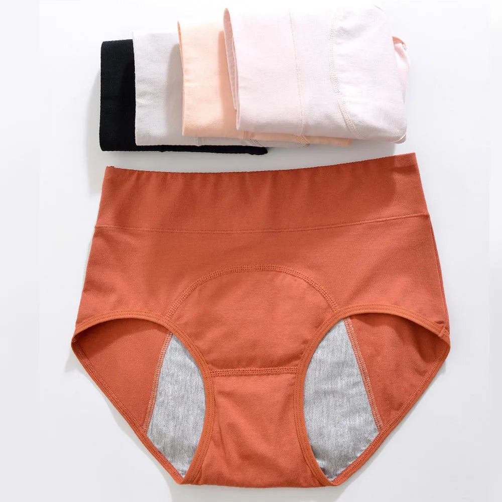 Culotte Pour Menstruation Taille Haute Sous-Vêtements Menstruels Culotte Coton Culotte Menstruelle Menstruelle Anti-Fuite Bragas Menstruales