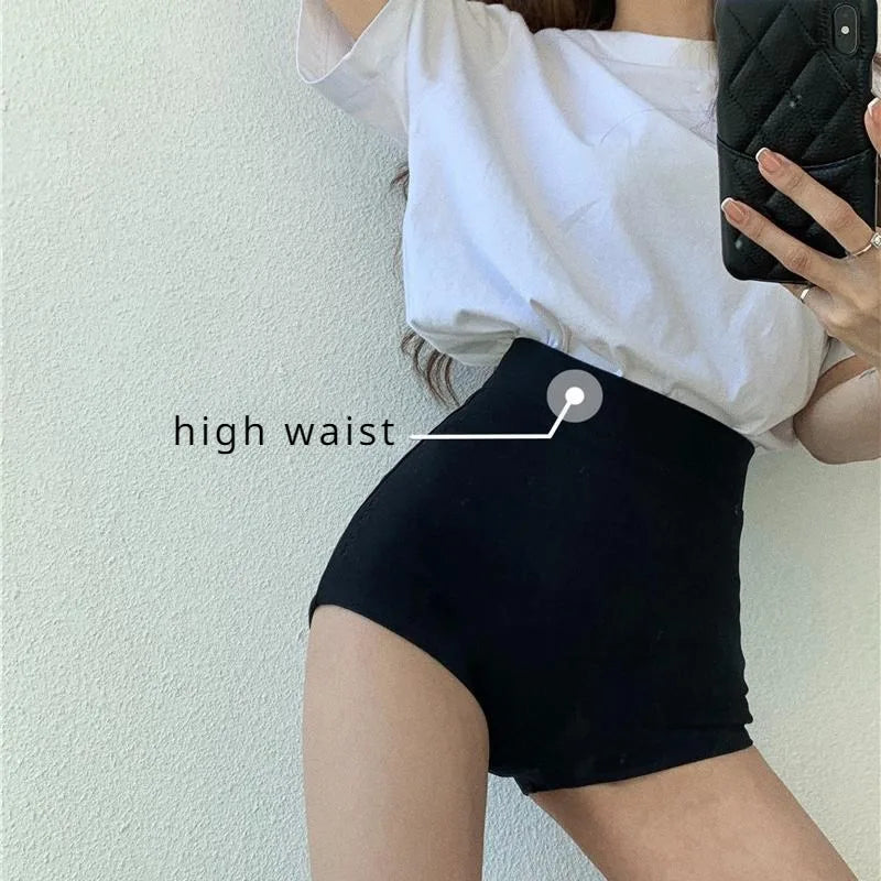 Black Shorts Women Skinny High Waist 5XL Solid Summer New Hot Girl Dancing Hipster K Pop Sexy Club Streetwear Hip Hop Casual Ins