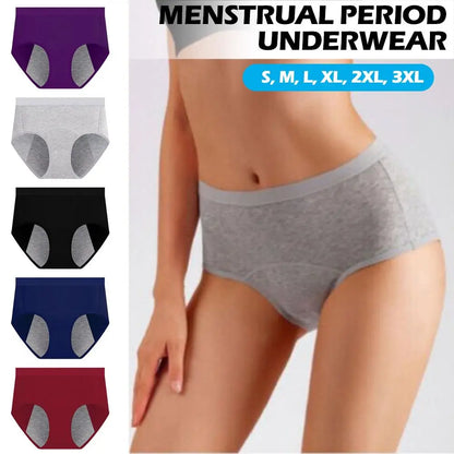 Panties For Menstruation Cotton Physiological Period Leak Proof Menstrual Panties Women High Waist Culotte Underwear Sexy Briefs