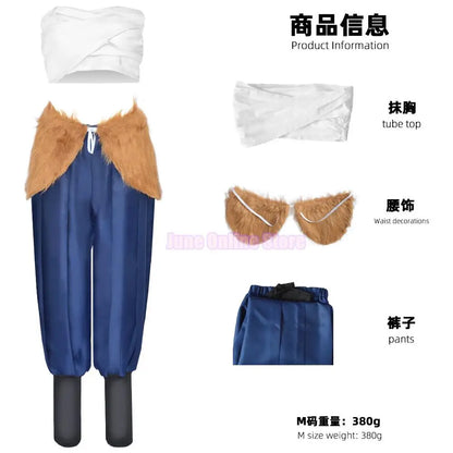 Costume de Cosplay Anime Hashibira Inosuke, uniforme Inosuke, perruque, masque de cochon, tenue d'halloween pour femmes