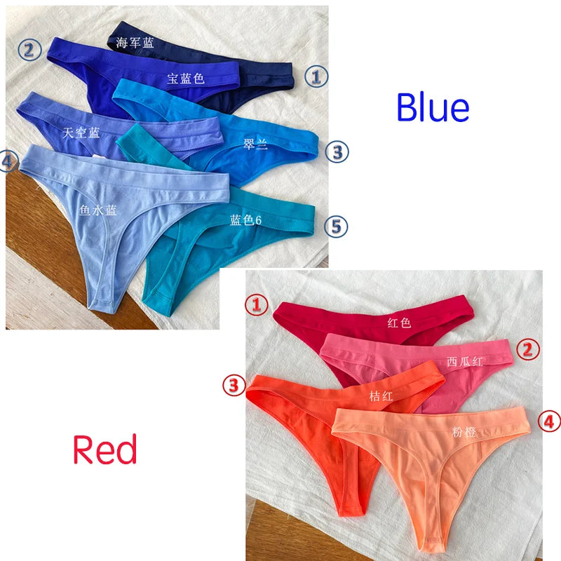 Sexy G-strings Thongs Cotton Panties  Swimsuit Thong Female Rainbow Briefs Bikini Swimming Trunks For Women Ladies Underwear