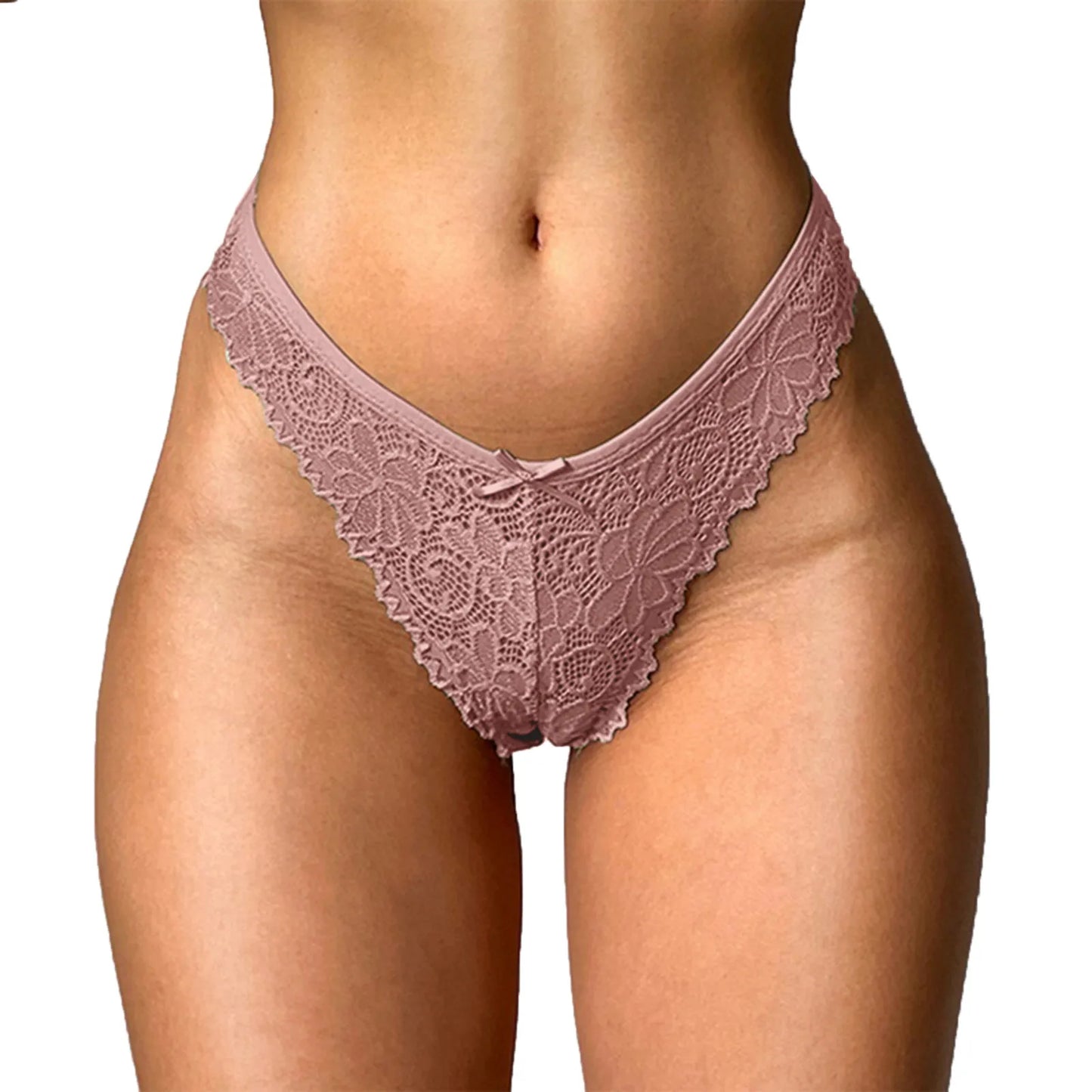 String en dentelle Sexy pour femmes, culotte sans couture, sous-vêtement en maille florale, Lingerie pour dames, culotte érotique transparente