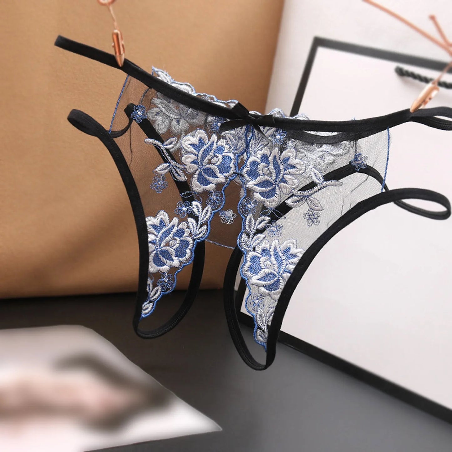 Intimates Women G-String Panties Slit Free Transparent Ladies Thongs Underpants For Woman Sexy G-Strings Low-Rise Underwear