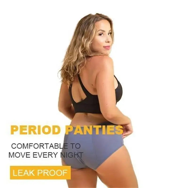 2023 New High Waist Leak Proof Panties L-8XL Large Size Ladies Underwear Menstruation Period Anti Leak Women Underpants