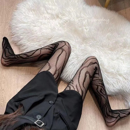 New Women's Sexy Patterned Fishnet Pantyhose Slim Legs Long Mesh Socks Fish Net Nylon Tights Ladies Transparent Body Stockings