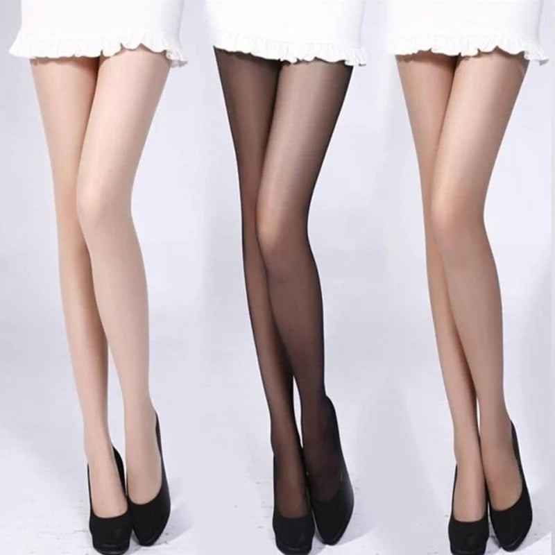 Ladies Breathable High Elastic Tights Stockings Skinny High Waist Black Tights Sun Protection Women Summer Sexy Nylon Pantyhose