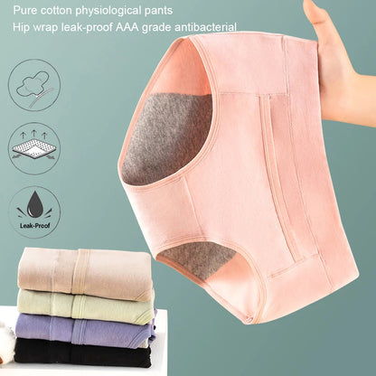 Panties For Menstruation Cotton Physiological Period Leak Proof Menstrual Panties Women Mid Waist Culotte Underwear Sexy Briefs