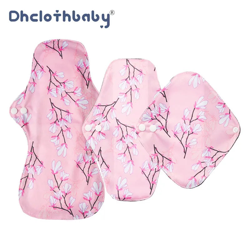 3PC Different Period Pad Relief Care Cloth Menstrual Postpartum Panty Liner Menstruation Bamboo Reusable Sanitary Pads For Teens