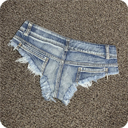 Sexy Women's Low Rise Stretch Mini Denim Shorts Hot Pants Beach Party Clubwear