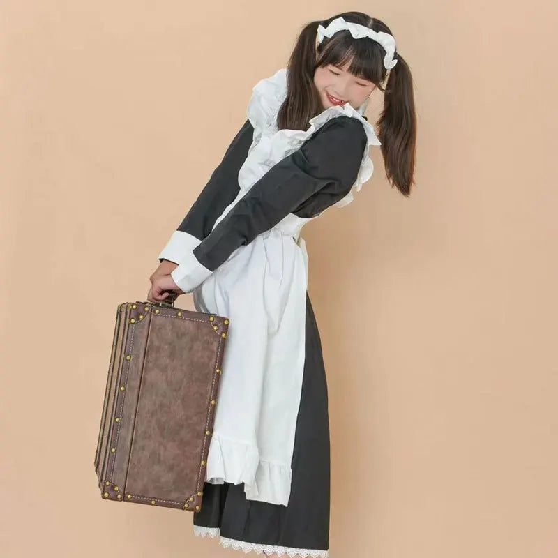 Anime Long Dress French Court Maid Dress Lolita Cosplay Costume Women Girl Dress Outfit Christmas Halloween Carnival Party Gifts