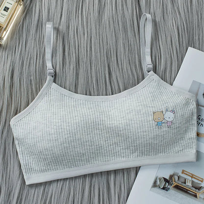 8-16 Years Kids Bras Young Girls Underwear Teenage Training Bras Women Cotton Kids Brassiere Tube Tops Girl's Sport Bras