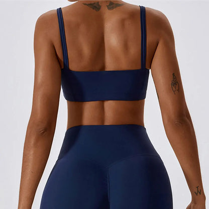 Breathable Sports Bra Shockproof Crop Anti-sweat Fitness Top Women Yoga Push up Sport Gym High Impact Workout Top Soft Underwear