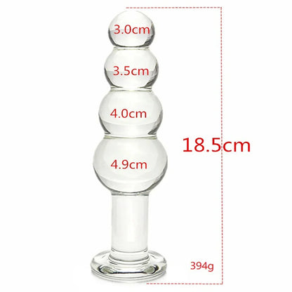 Glass Large Crystal Butt Plug Big Ball Butt Plug Dildo Masturbation Adult Sex Toys Men and Women