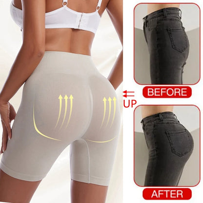 ไม่มีรอยต่อกางเกงเอวสูงกางเกงสตรีหลังคลอด Body Shaper Comfort Boxer กางเกงกระโปรงกางเกงขาสั้น