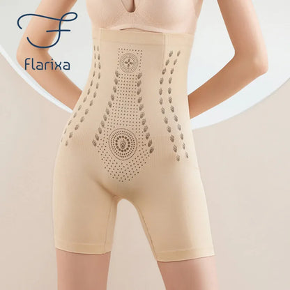 Flarixa High Waist Slimming Panties Women's Tummy Control Shorts Postpartum Shaping Underwear Butt Lift Boxer Briefs Body Shaper