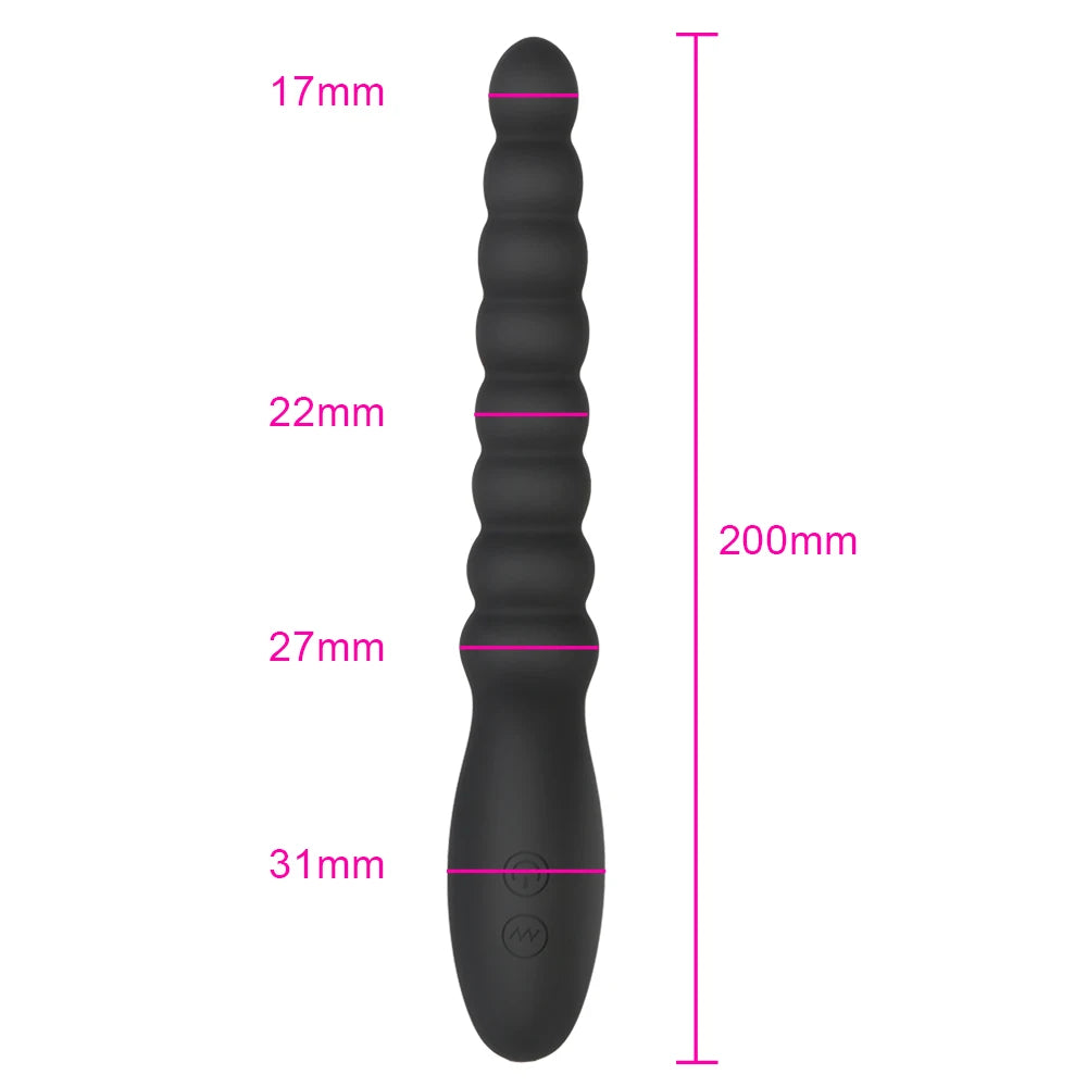 10 Speed ​​Anal Vibrator Anal ลูกปัดนวดต่อมลูกหมาก Dual มอเตอร์ Butt Plug Stimulator USB Charge Vibrators เพศของเล่นสำหรับผู้ชายผู้หญิง