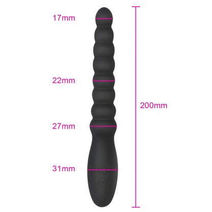 10 Speed ​​Anal Vibrator Anal ลูกปัดนวดต่อมลูกหมาก Dual มอเตอร์ Butt Plug Stimulator USB Charge Vibrators เพศของเล่นสำหรับผู้ชายผู้หญิง