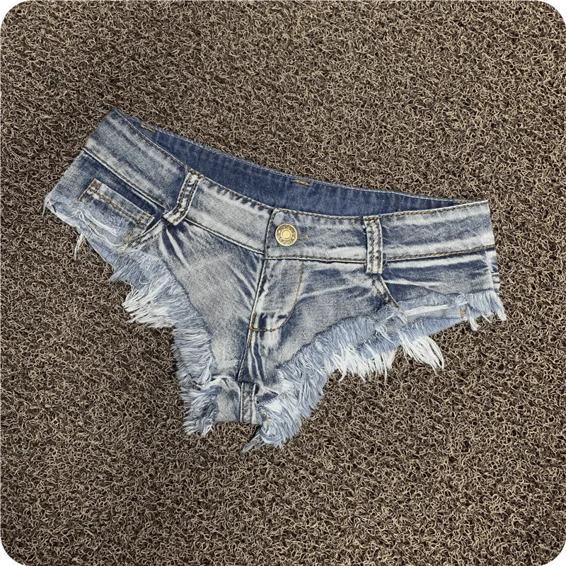 Sexy Women's Low Rise Stretch Mini Denim Shorts Hot Pants Beach Party Clubwear