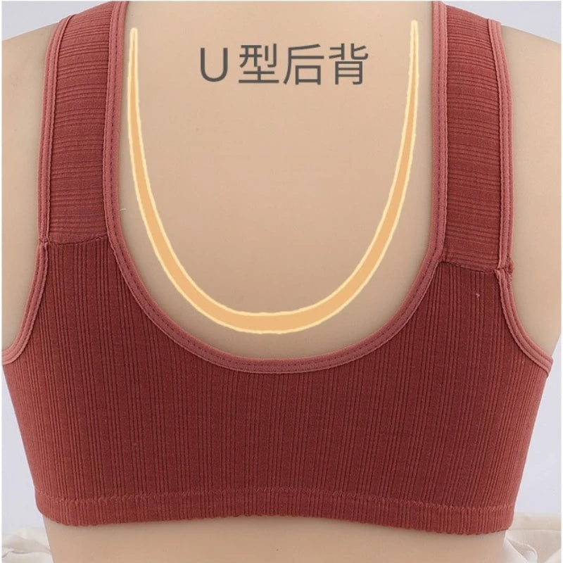 Charm Front Button Sexy Bras Women Wireless Brassiere Front Closure Underwear Ladies Anti-sagging Gathered Sport Bra Large Size