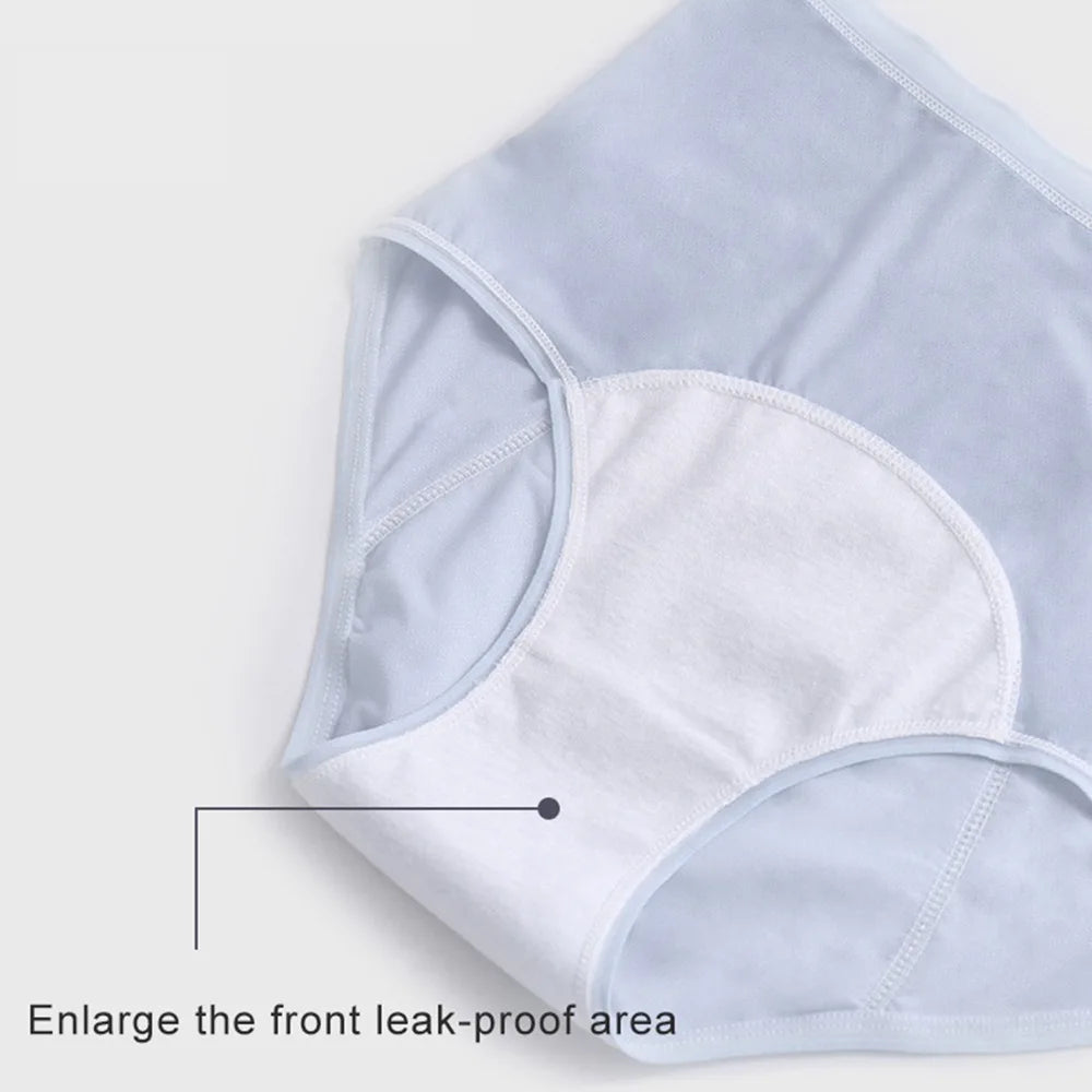 Menstruation Panties for Women High Waist Leakproof Thin Underwear Ladies Menstrual Period Breathable Hygiene Underpants