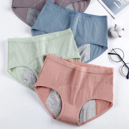 Panties For Menstruation Cotton Menstrual Panties High Waist Leak Proof Women Underwear Period Briefs Female Physiological Pants