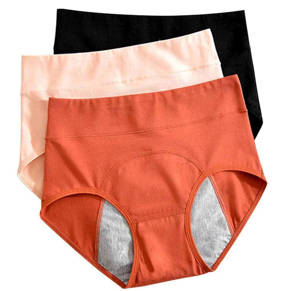 Culotte Pour Menstruation Taille Haute Sous-Vêtements Menstruels Culotte Coton Culotte Menstruelle Menstruelle Anti-Fuite Bragas Menstruales