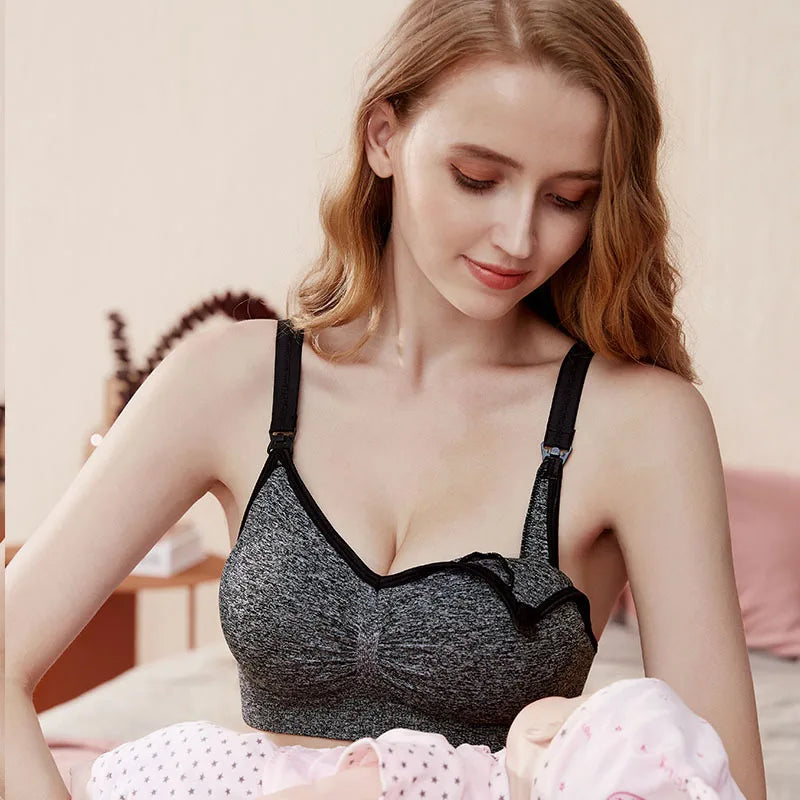 Feeding Bras Nursing Bra Without Bones Maternity Bras Pregnancy Clothes Prevent Sagging Breastfeeding Women Breathable Lactancia