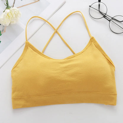 Women Cross Strap Sports Bra Push Up Sport Bra Top Yoga Gym Crop Top Brassiere Fitness Top Sport Breathable Beauty Back Bras