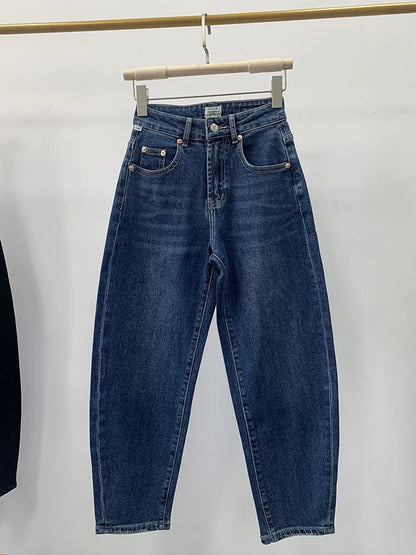 Women high waist loose jeans 2022 new lady fashion all-match denim Harem Pants