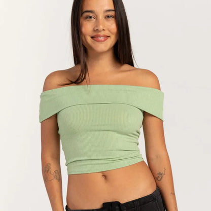 Femme bustier tubulaire sexy T-shirt une épaule fille chaude pur style de désir serré court bustier tubulaire décontracté haut quotidien pour les femmes