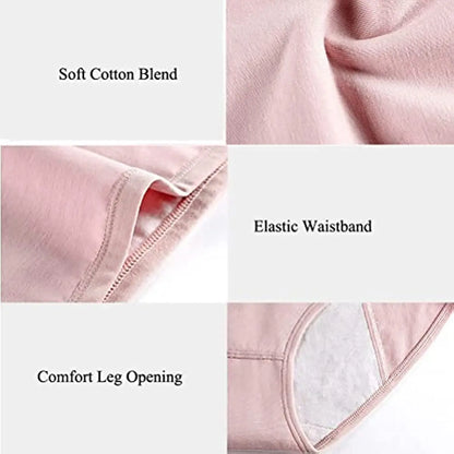 Menstrual Period Panties Women Cotton Plus Size Leakproof Period Underpants Breathable Female Waterproof Menstruation High Waist