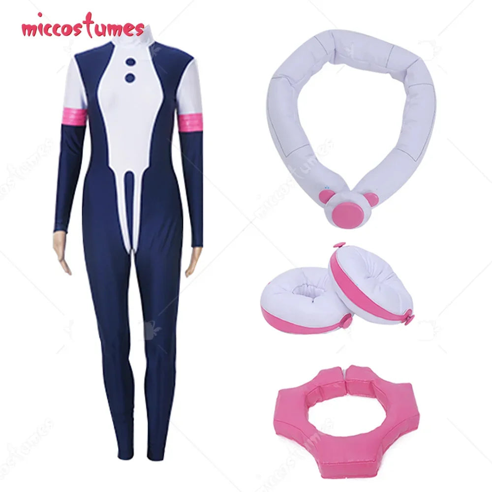 Costume de Cosplay de héros d'anime pour femmes, avec pièce de taille et tour de cou