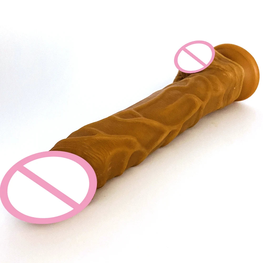 LUUKยาวDildoสมจริงเลือดเรือเลียนแบบอวัยวะเพศชายImitatorสำหรับผู้หญิงไม่มีVibrator Masturbationสวมใส่ผู้ใหญ่ของเล่นยางDick