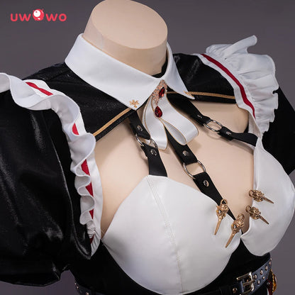 In Stock UWOWO Rosaria Cosplay Maid Costume Game Genshin Impact Fanart Cosplay Maid Dress Halloween Christmas Costumes RolePlay