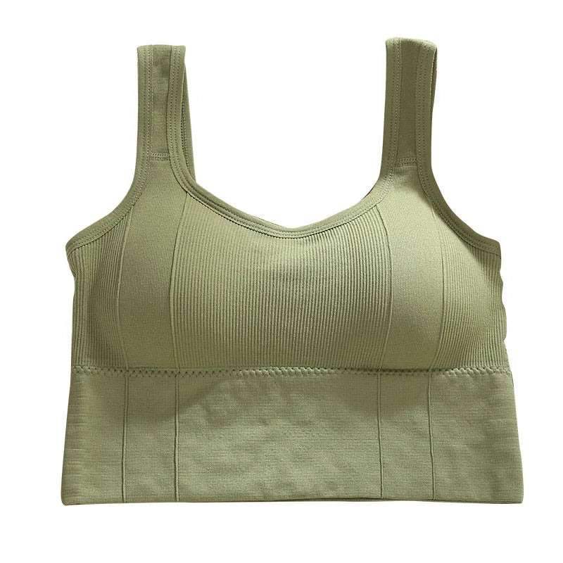 Seamless Breathable กีฬา Bra สำหรับเสื้อผ้าผู้หญิง Crop Top Anti-เหงื่อฟิตเนส Push Up โยคะ Bra กันกระแทกออกกำลังกายชุดชั้นใน