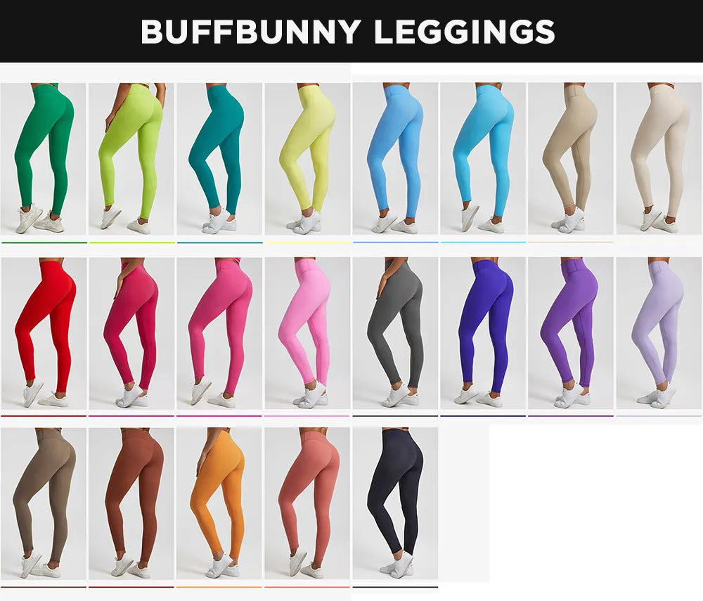 Buffbunny Leggings Yoga taille haute Push Up Sport femmes Fitness formateur tenues serrées pantalons sans couture Gym fille Leggings Buff Bunny