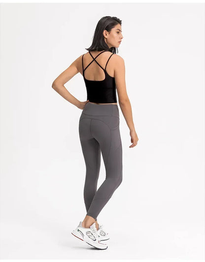 LuluLogo Vêtements pour femmes Sous-vêtements Gym Yoga Fitness Soutien-gorge de sport Haut court Jogging en plein air Sport Tops Lingerie pour dames Vêtements de sport