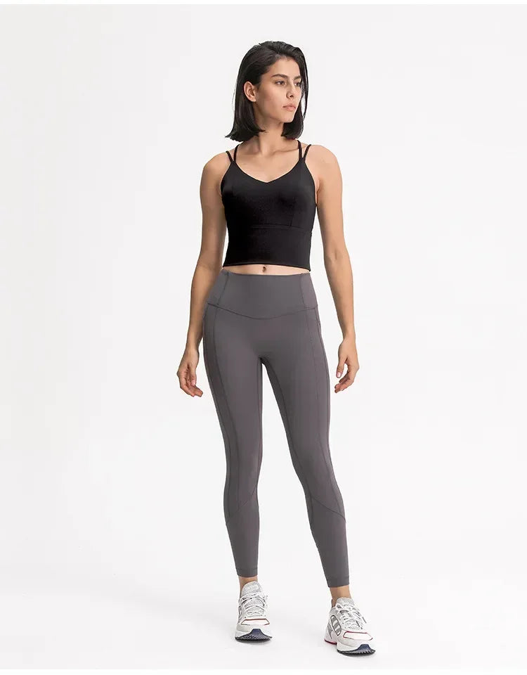 LuluLogo Vêtements pour femmes Sous-vêtements Gym Yoga Fitness Soutien-gorge de sport Haut court Jogging en plein air Sport Tops Lingerie pour dames Vêtements de sport