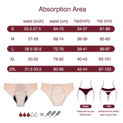 Menstruation Underwear Cotton Menstrual Panties Woman Abundant Flow Girl Leak Proof Period Brief Female Postpartum Panties