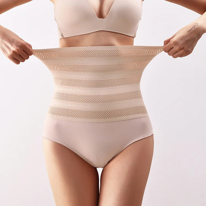 กางเกงกระชับสัดส่วนหน้าท้องแบน Sheathing หลังคลอด Tummy Body Shaper Butt Lifter Shapewear Seamless Trimmer เทรนเนอร์เอว