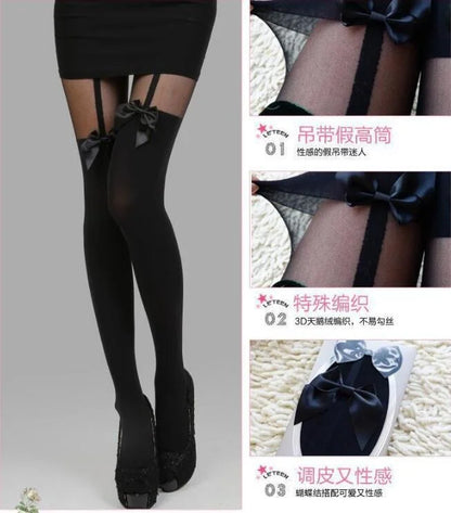 แฟชั่นสตรีเลดี้หญิงสีดำเซ็กซี่ Fishnet รูปแบบ Jacquard ถุงน่อง Pantyhose Tights สไตล์ผู้หญิง 1pcs dww02