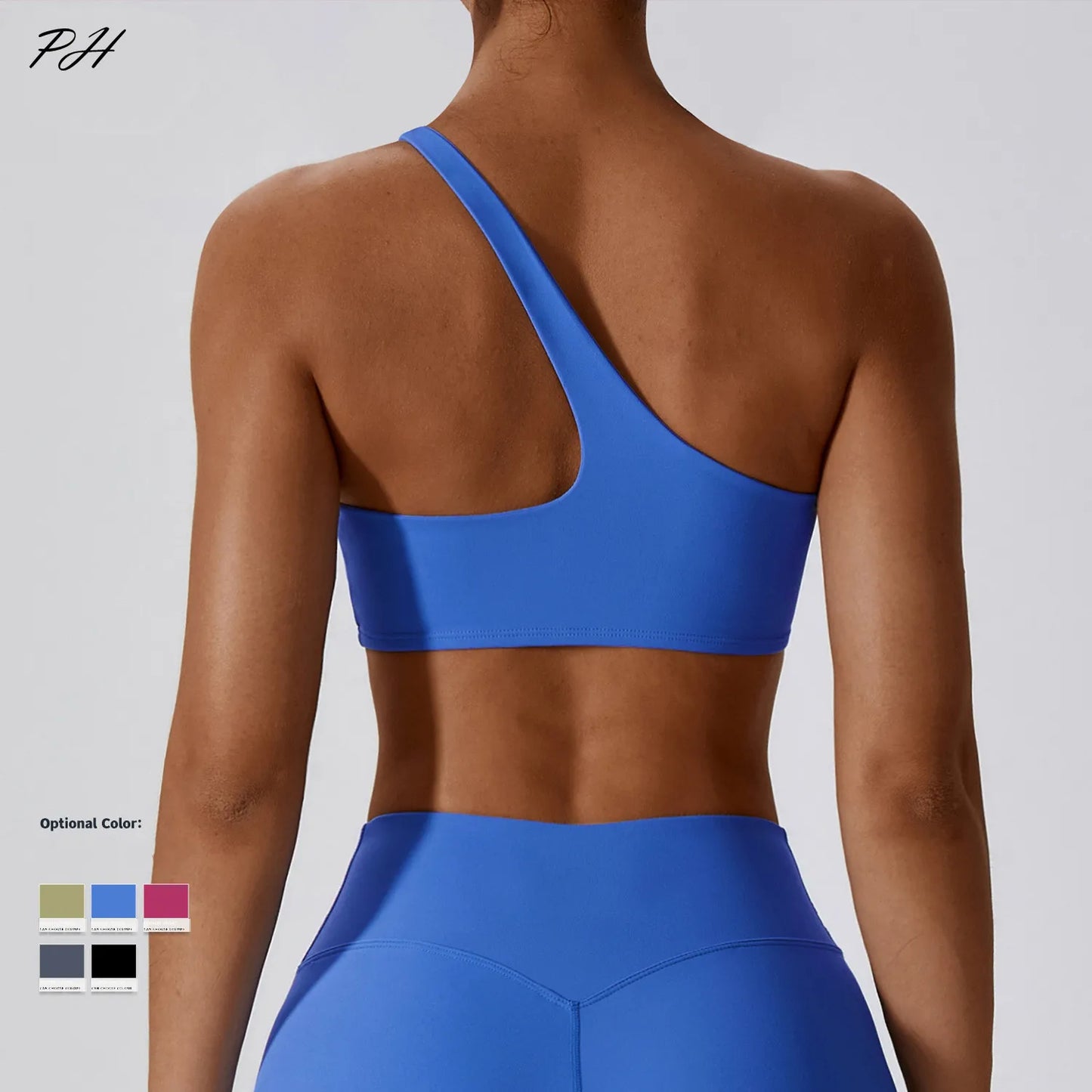 Women Sexy Sport Yoga Set Outfit Fitness Workout Clothes Diagonal Shoulder Sports Top Leggings Suit Leisure Running Sportwear