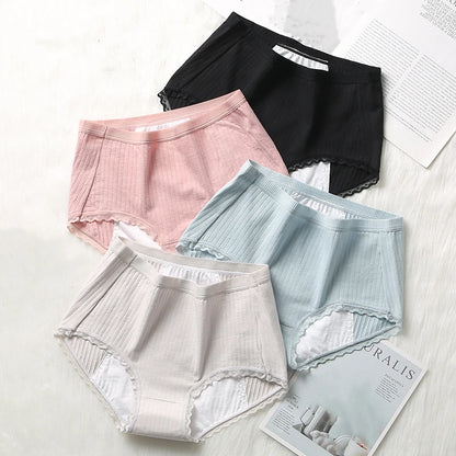 Menstrual Panties High Waist Period Proof Briefs Cozy Panties for Menstruation 3 Styles Cotton Culottes Menstruelles Underwear